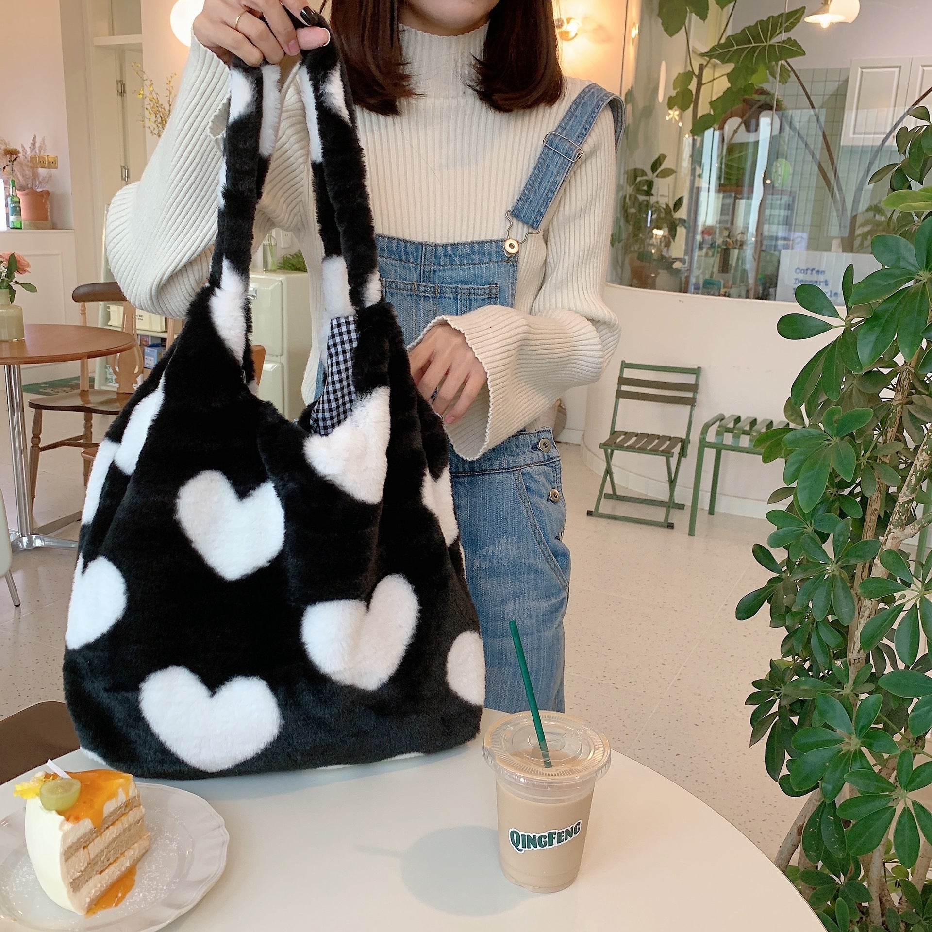 Stylish Love Heart Shoulder Bags | Winter Underarm Bag