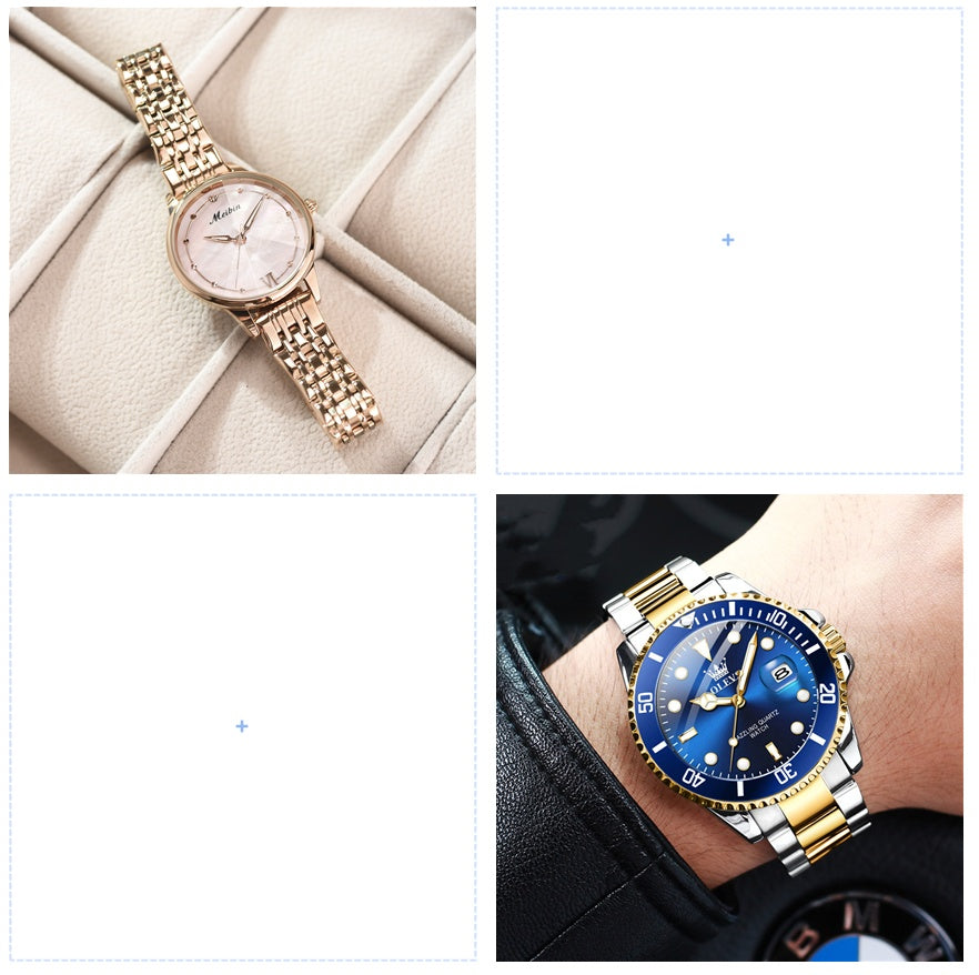 Luxury Brand Women's Quartz Watch | Fashionable Casual Diamond Geneva Bracelet