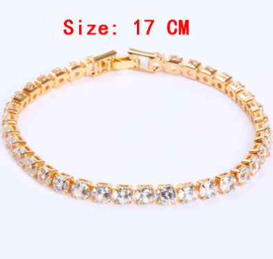 Cubic Zirconia Tennis Bracelet: Iced Out Chain Jewelry