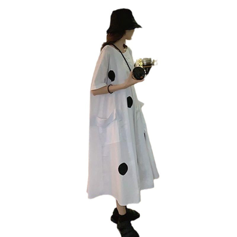 Trendy Loose White Summer Dress for Women