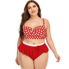 Plus Size Women's Push-Up Bikini Set | Stylish Two-Piece Swimwear