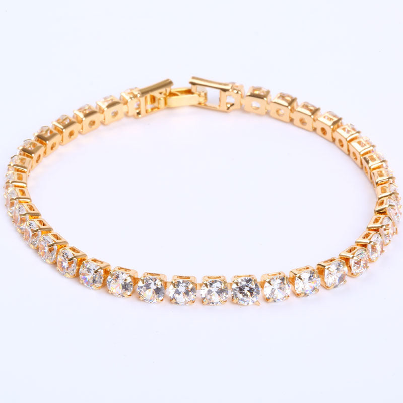 Cubic Zirconia Tennis Bracelet: Iced Out Chain Jewelry