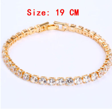 Cubic Zirconia Tennis Bracelet: Iced Out Chain Jewelry