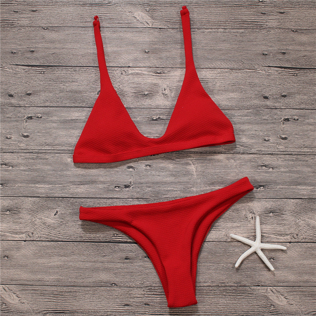 Trendy Women's Swimwear | Sexy Solid Bikinis and Bathing Suit Set