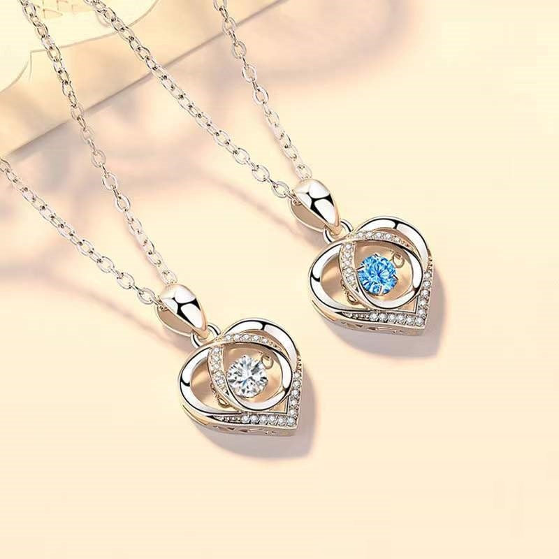 Elegant Women's Heart-Shaped Necklace: S925 Luxury Jewelry Gift