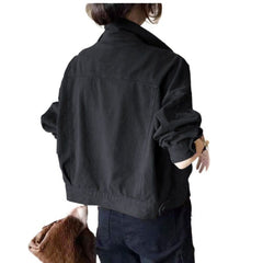 Fashionable Women's Workwear Denim Jacket