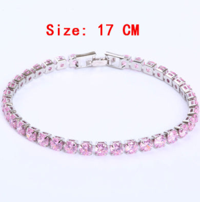 Cubic Zirconia Tennis Bracelet: Iced Out Chain Jewelry