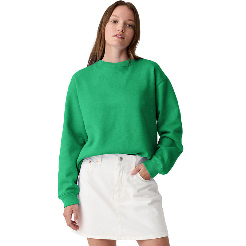 Stylish Women's Minimal Versatile Pullover Sweater in Solid Colors