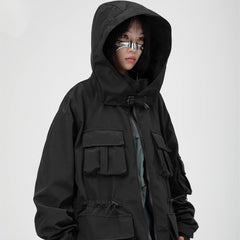 Women's Hooded Jackets with Standing Collars | Stylish Large Pockets