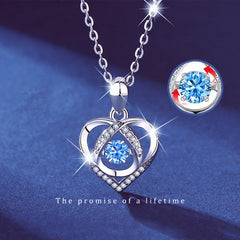 Elegant Women's Heart-Shaped Necklace: S925 Luxury Jewelry Gift