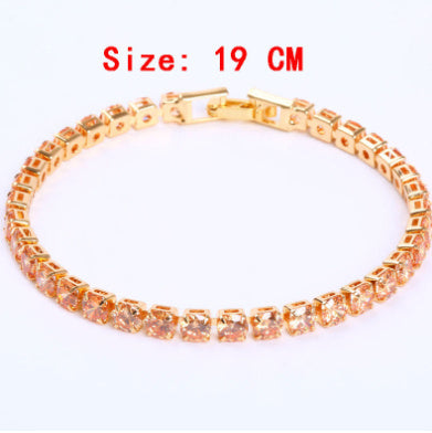 Cubic Zirconia Tennis Bracelet: Iced Out Chain Jewelry