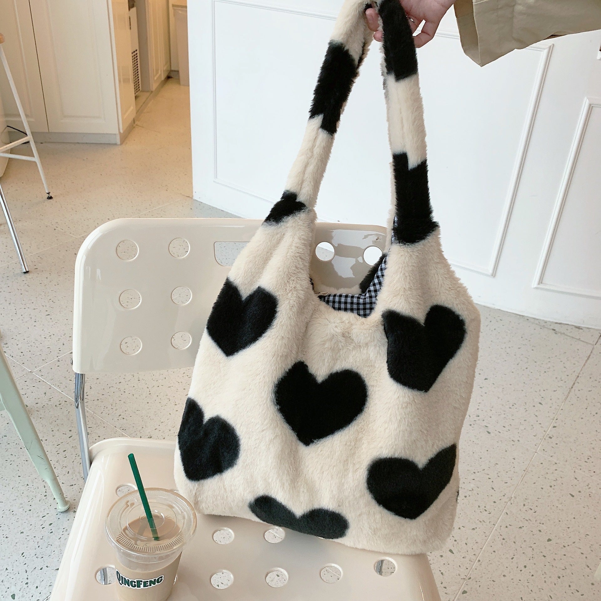 Stylish Love Heart Shoulder Bags | Winter Underarm Bag