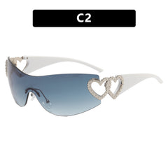 Stylish Women's One-Piece Sunglasses