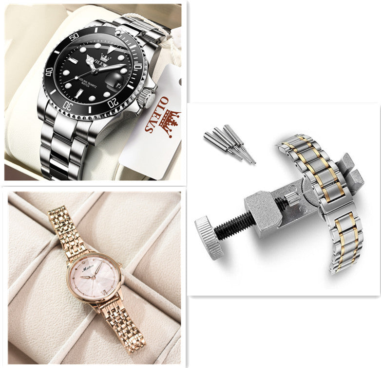 Luxury Brand Women's Quartz Watch | Fashionable Casual Diamond Geneva Bracelet