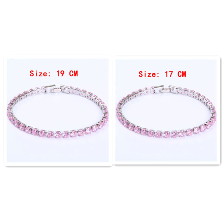 Cubic Zirconia Tennis Bracelet: Iced Out Chain Jewelry