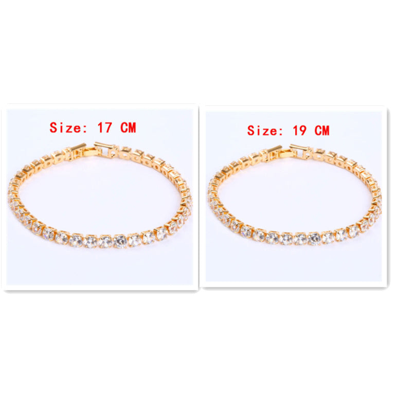 Cubic Zirconia Tennis Bracelet: Iced Out Chain Jewelry