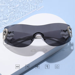 Stylish Women's One-Piece Sunglasses