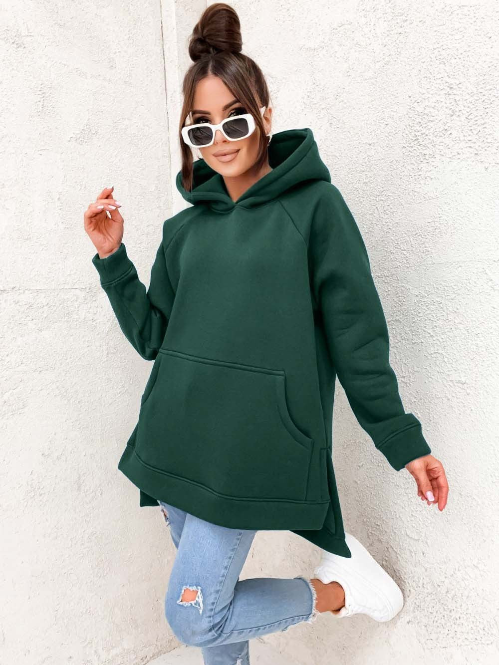 Stylish Loose-Fit Hooded Sweater for Women