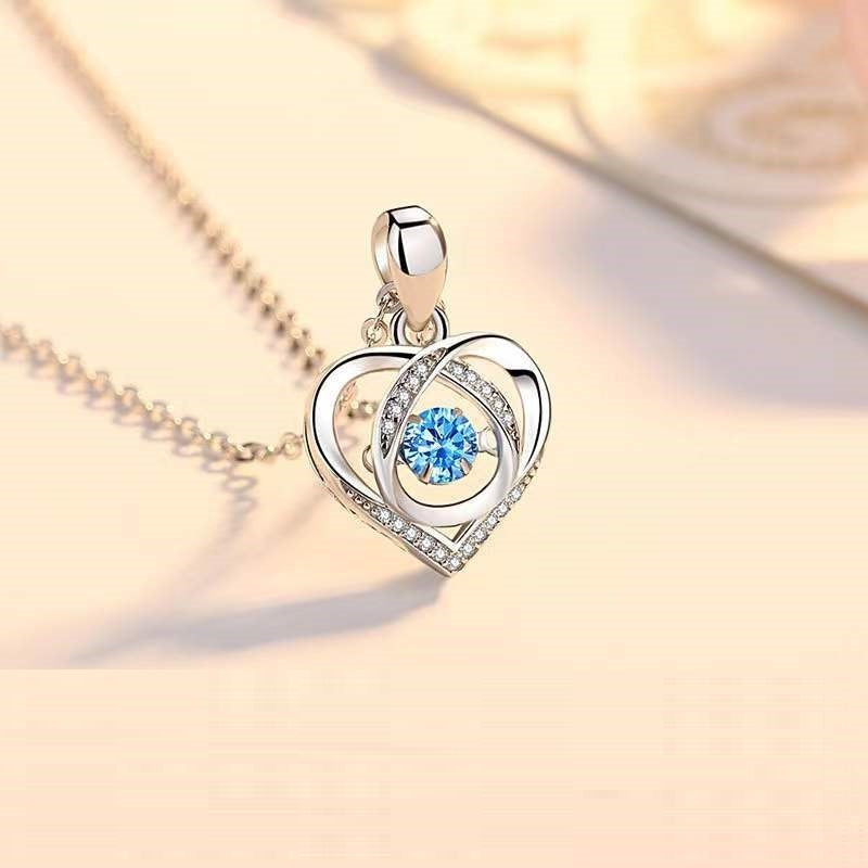 Elegant Women's Heart-Shaped Necklace: S925 Luxury Jewelry Gift