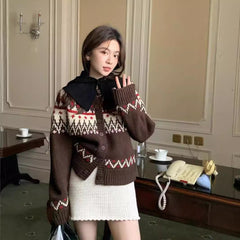 Stylish Thickened Sweater Coat for Women