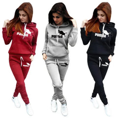 Casual Hoodies Sports Pants Two Pieces Set Tracksuit Women Pullover Hooded Sweatshirts Sweatpants Outfits Suit Plus Size S-4XL