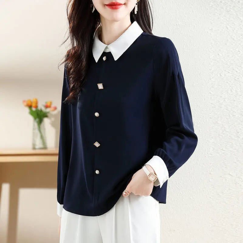 New Long Sleeve Top Women's Design Sense Shirt