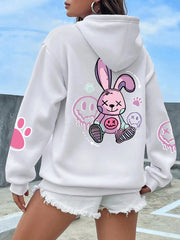 Hip Hop Street Casual Printed Female Hoodies Fashion Hoodie Oversize Loose New Sweatshirts