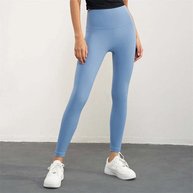 Gym Sports Leggings Yoga Pants With Pockets Women High Waist Tights Push Up Fitness Tight Soft Running Training Trousers