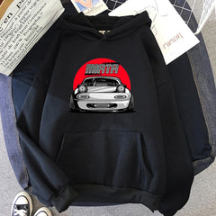 Classic Car Hoodie Women Harajuku Aesthetic Vintage Hoodies Unisex Autumn Winter Cartoon Graphic Casual Pullovers Sweatshirts