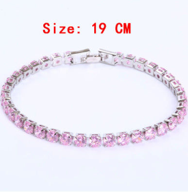 Cubic Zirconia Tennis Bracelet: Iced Out Chain Jewelry