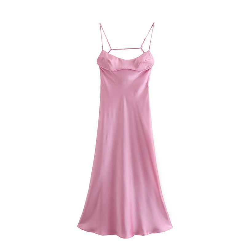 Sexy Casual Satin Camisole Dresses