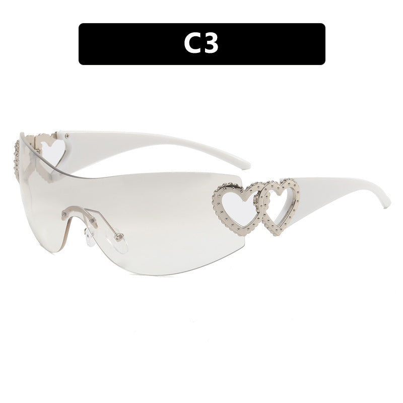 Stylish Women's One-Piece Sunglasses