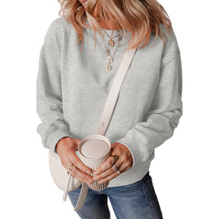 Stylish Women's Minimal Versatile Pullover Sweater in Solid Colors