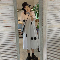 Trendy Loose White Summer Dress for Women