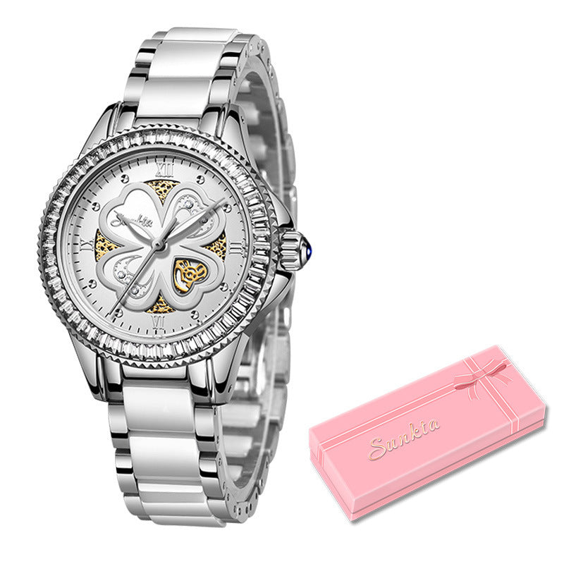 Elegant Women's Quartz Watch: Waterproof Feature